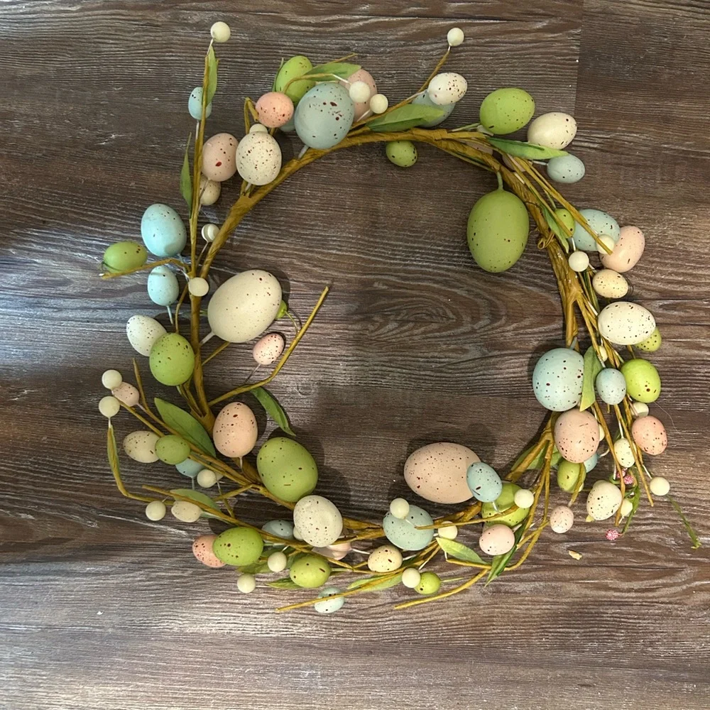 Springtime Pastel Egg Wreath